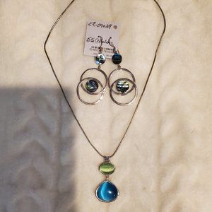 Jinja Jewelry handmade Necklace and Earrings